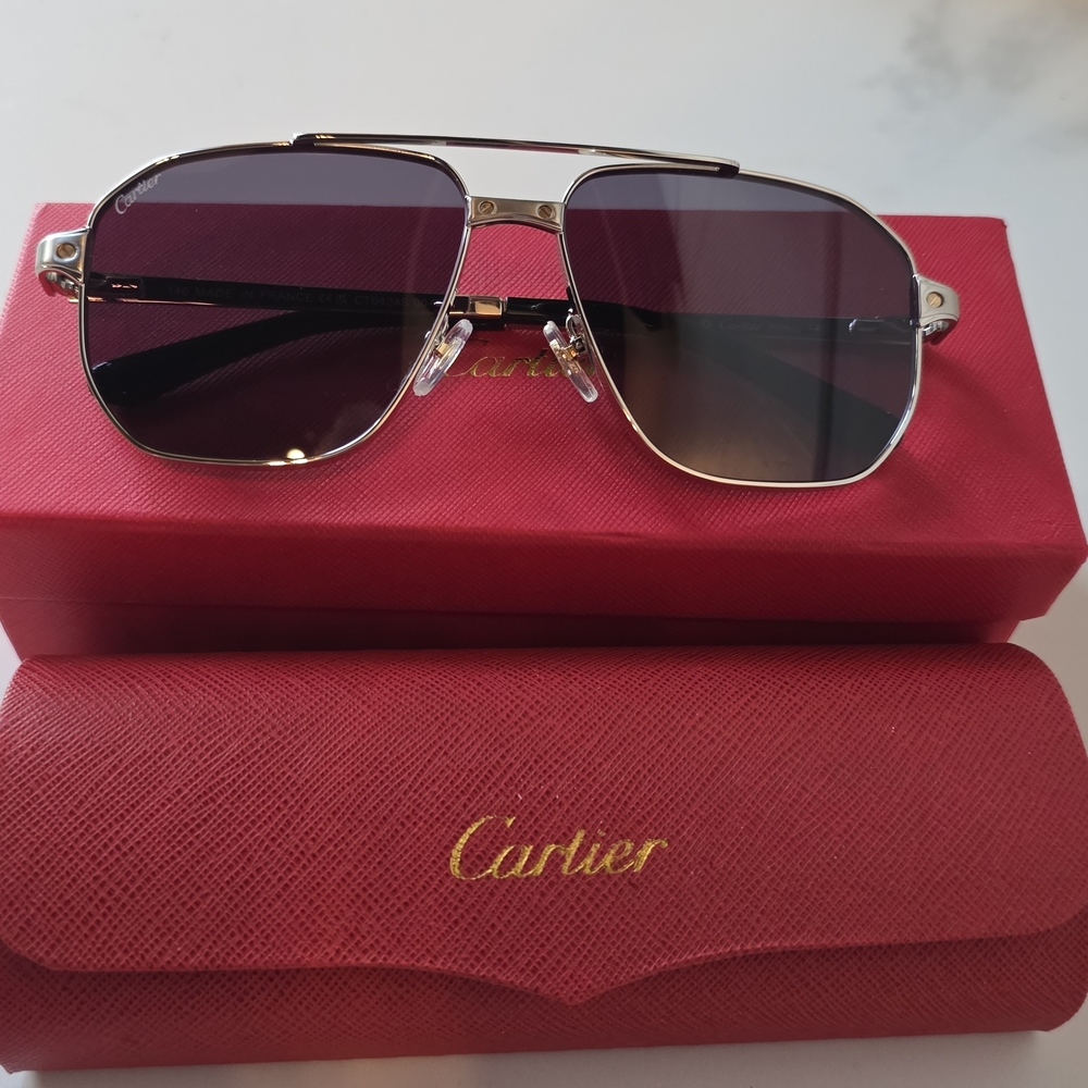 Cartier Sunglasses with Gold Frame
